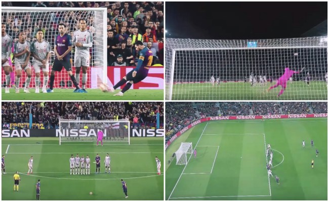 every angle Lionel Messi 600th career goal Barcelona