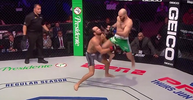 PFL Movlid Khaybulaev Knocks Out Damon Jackson With A Flying-Knee