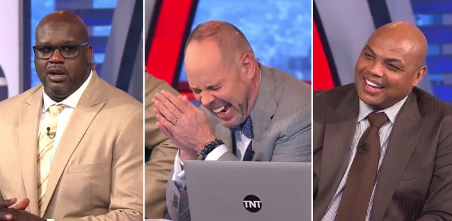 Shaq Threatening To Knock Charles Barkley Out NBA On TNT