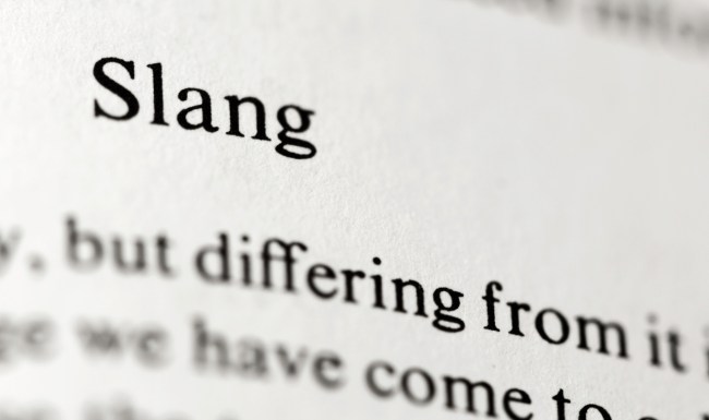 college professor student slang list