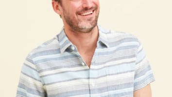 From Backyard BBQs To Late Beach Nights, The Normal Brand Freshwater Stripe Short Sleeve Button Down Is A Must-Have