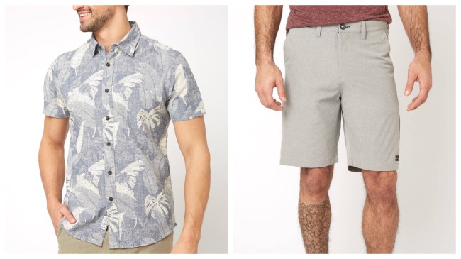 South moon under shirt and shorts