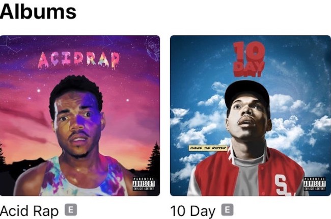 chance the rapper albums