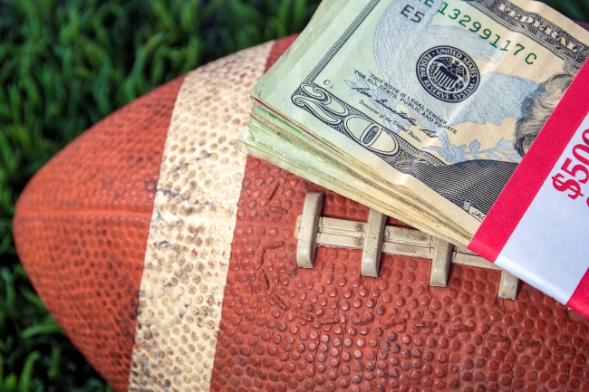 gambling sports money on football