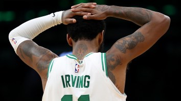 Kyrie Irving Walking Into An NYC Townhouse Looking Happier Than Ever Seems Like A Reasonable Image To Overreact To