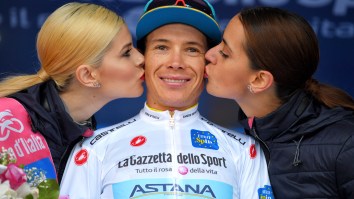 Enraged Cyclist Smacks Fan In The Face After Getting Knocked Off His Bike In Giro d’Italia Race