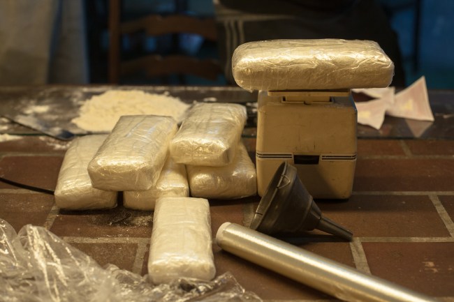 pile of cocaine