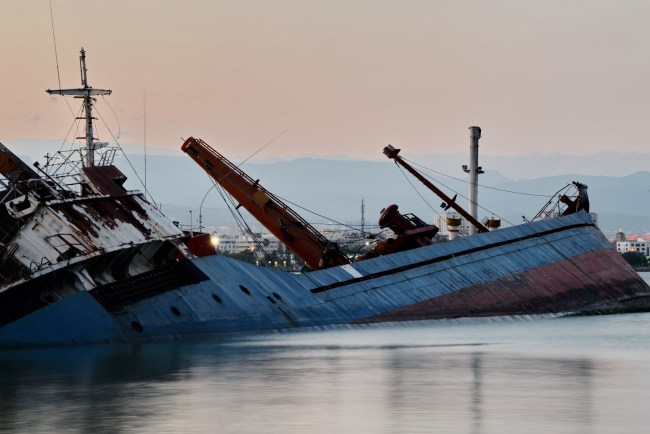 sinking ship