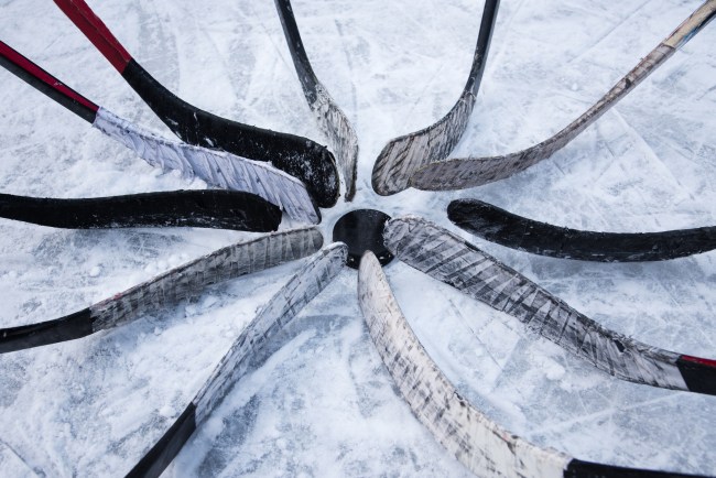 hockey sticks