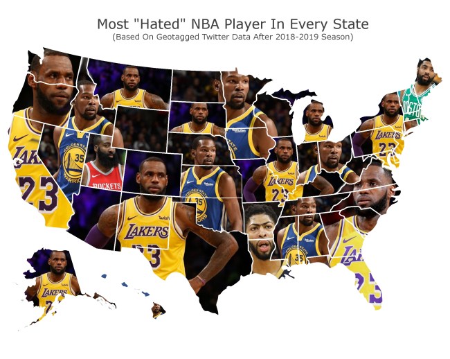most hated nba players map