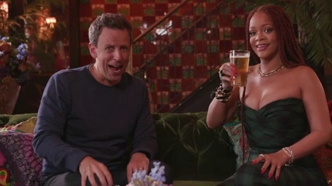 seth meyers and rihanna