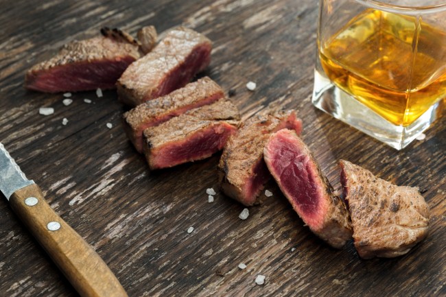 steak and bourbon ice cream
