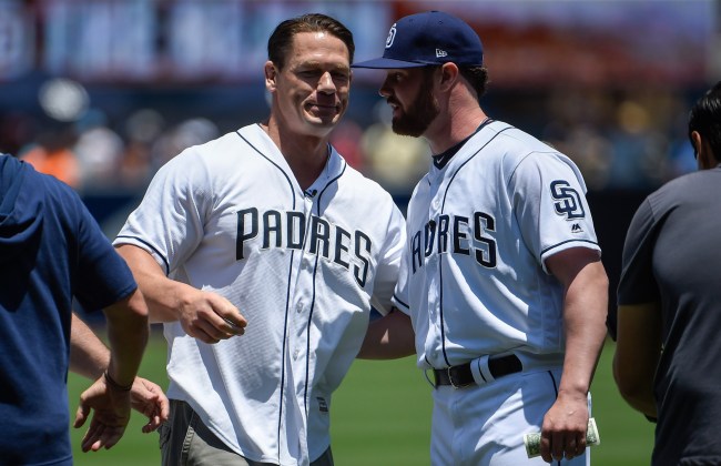 Story About John Cena Losing A Bet With Padres Rookie Logan Allen