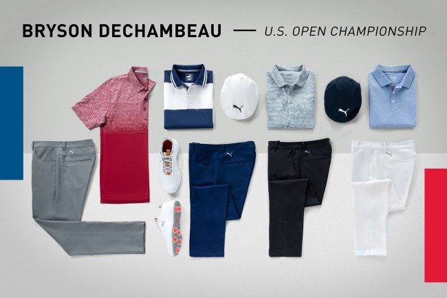 US Open scripting golf shoes puma