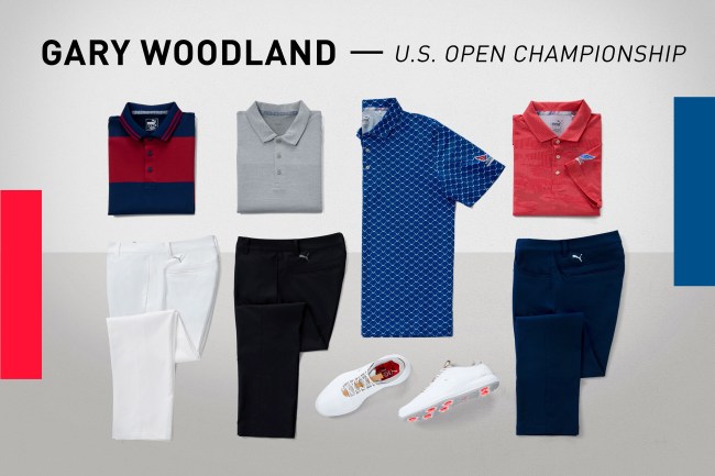 US Open scripting golf shoes puma