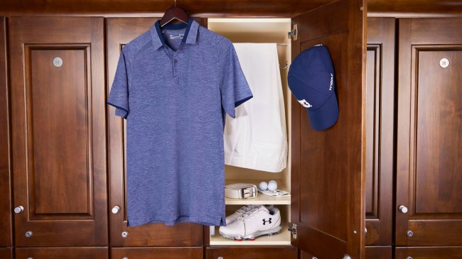 US Open scripting golf shoes under armour
