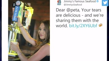 Maryland Crab Restaurant Trolls PETA Hard By Releasing ‘PETA Tears’ Beer After Billboard Wars