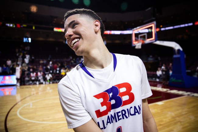 LaMelo Ball's blocked dunk in a Drew League game is going viral after he got absolutely denied at the rim