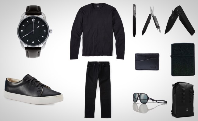 everyday carry accessories for men all black