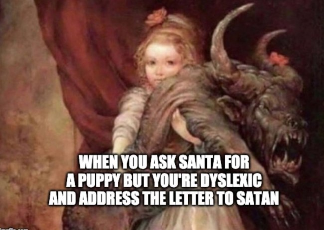 funniest puppy meme santa satan