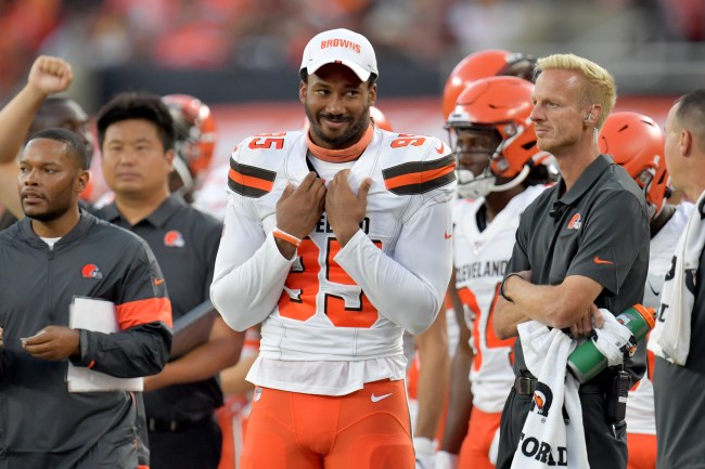 Browns defender Myles Garrett describes the intense workout routine he went through with the UFC's Stipe Miocic this offseason