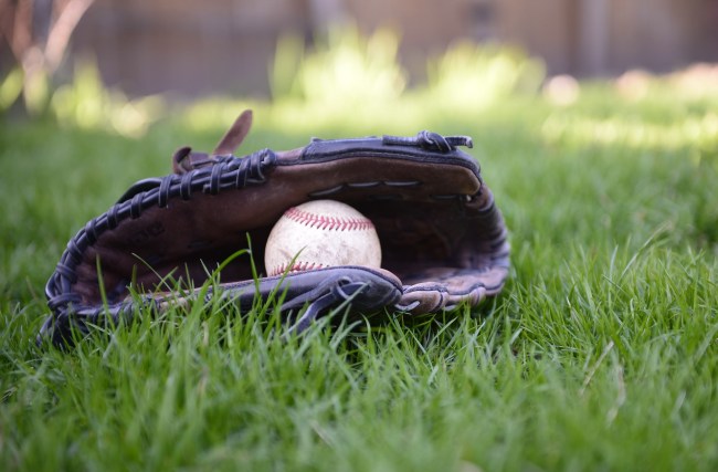 baseball and glove
