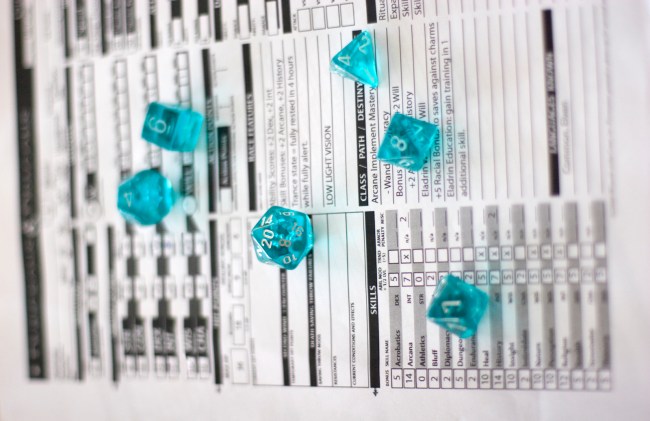 Dungeons & Dragons Character Sheet And Dice (How I Roll)