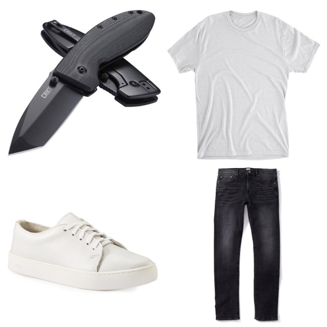 everyday carry gear black and white