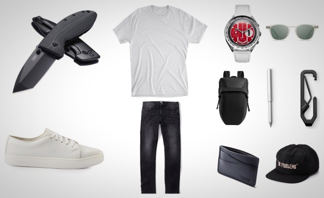 everyday carry gear black and white
