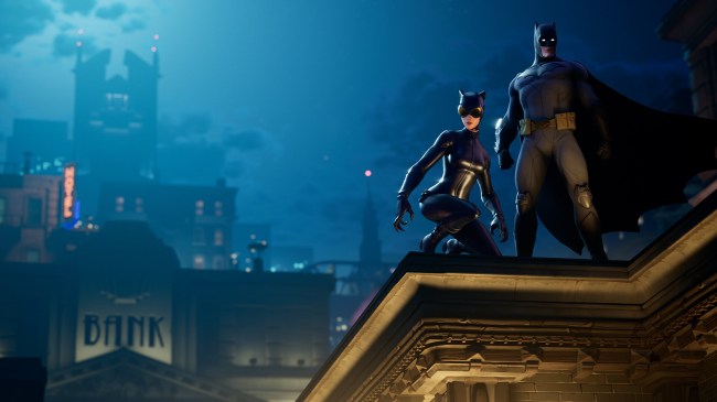 Fortnite introduces new Gotham City episode and offers new Fortnite skins including Catwoman and a Batman Caped Crusader Pack found in the Fortnite Store.