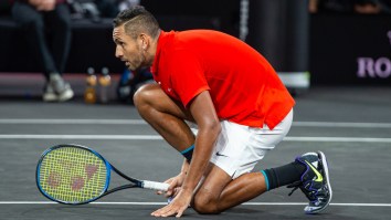 Nick Kyrgios Might Have Beaten Federer This Weekend, But He Was Distracted By A ‘Hot Chick’ In The Stands