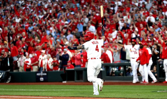 Baseball Purists Upset By Yadier Molina Throat Slash And Bat Flip