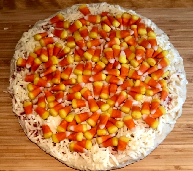 candy corn pizza review