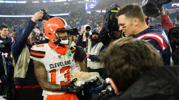 The Internet Reacts To Baker Mayfield Looking Salty While Odell Beckham Jr. Gives Tom Brady  Goat Hair Cleats
