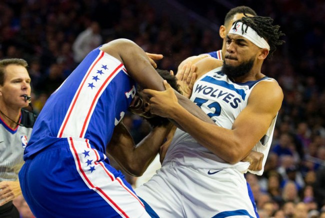 karl anthony towns joel embiid response