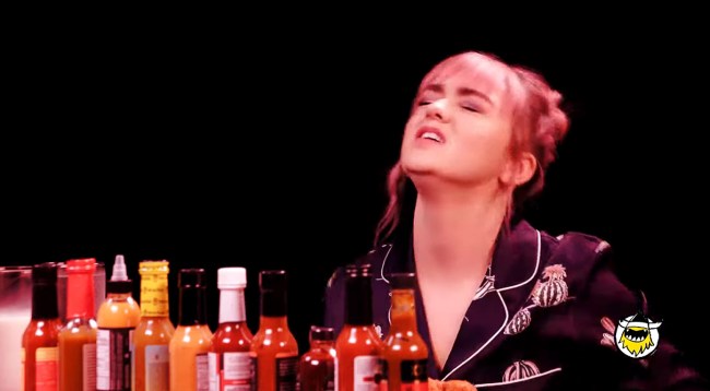 Maisie Williams Took The Hot Ones Challenge
