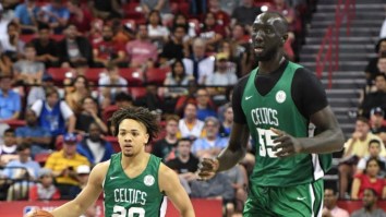 Imagine Walking Into Your Kid’s Swimming Lesson And 7-Foot-7 Tacko Fall Is In The Same Class