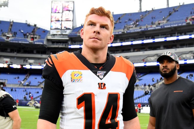 fans donate andy dalton charity benching