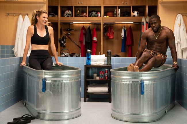 Erin Andrews Joined Kevin Hart In The Ice Tub On Cold As Balls