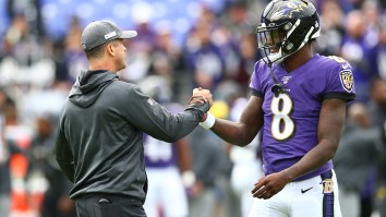 This Mic’d Up Clip Of John Harbaugh Praising Lamar Jackson On The Sideline And Telling Him He ‘Changed The Game’ Is Incredible Content