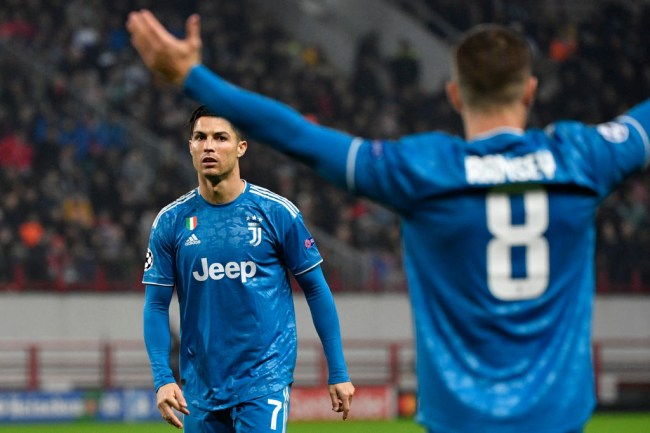 aaron ramsey steals cristiano ronaldo free kick goal