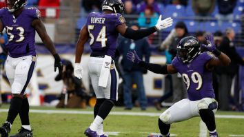 Ravens LB Matthew Judon Drinks Fan’s Beer During Team’s Celebration After Picking Off Jared Goff
