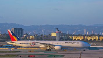 Frightening Video Shows Airplane Engine Shoot Flames As Philippine Airliner Makes Emergency Landing At LAX