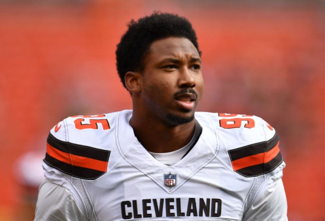 myles garrett denies being dirty helmet