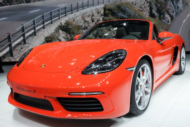 Two people were killed when a Porsche car crashed into the second story of a building on Hooper Avenue in Toms River, New Jersey on Sunday.