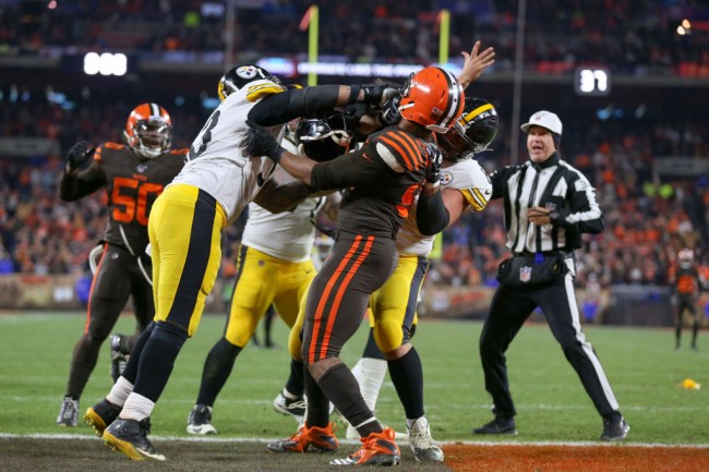 myles garrett helmet player reactions