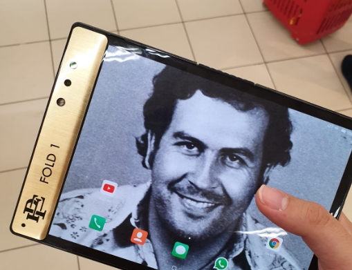 Pablo Escobar's brother Roberto unveils new foldable unbreakable smartphone called the Escobar Fold 1.