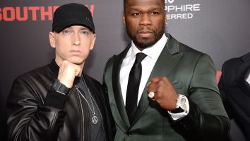 50 Cent Roasts Nick Cannon With Bikini Photo Following Rap Beef With Eminem