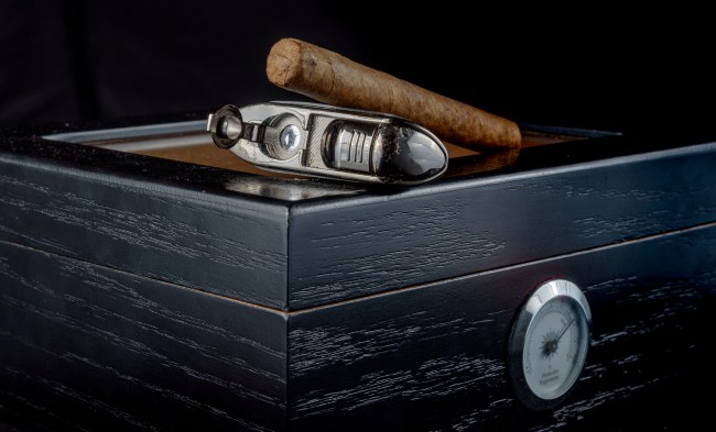 cigar on humidor