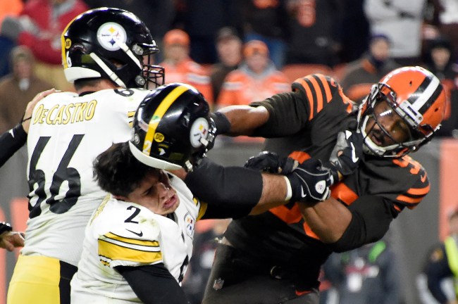 Cleveland Browns fan gets a detailed tattoo of the Myles Garrett-Mason Rudolph helmet incident